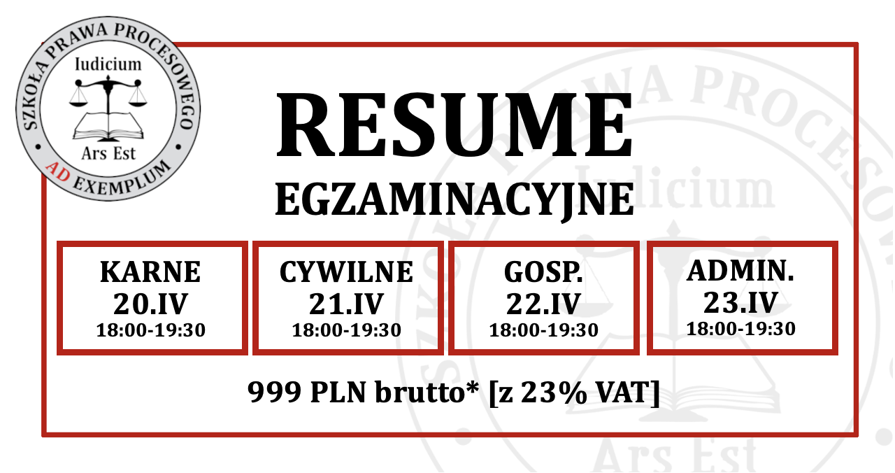 Resume egzaminacyjne